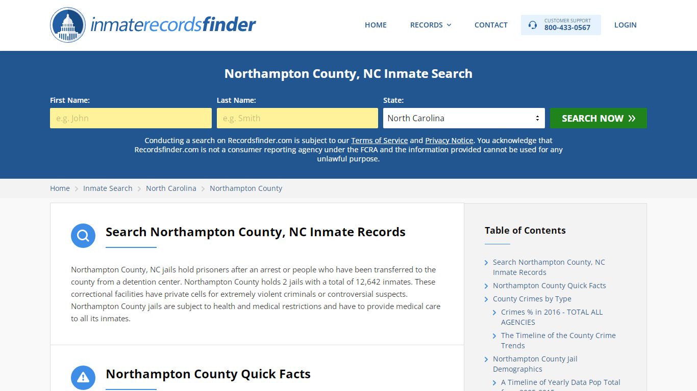 Northampton County, NC Inmate Lookup & Jail Records Online